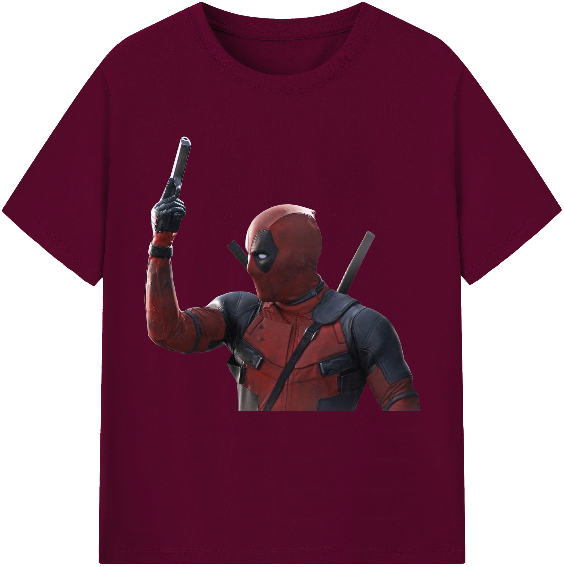 （画像用） Deadpool デッドプール レディースカジュアルプリントTシャツ（綿100％）